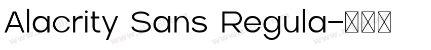 Alacrity Sans Regula字体转换 Alacrity Sans Regula字体转换